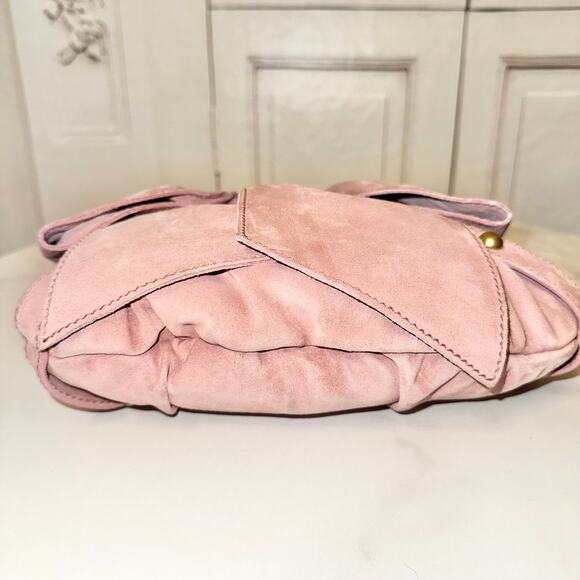 Saint Laurent Suede Bow Shoulder Bag - Picture 6 of 12